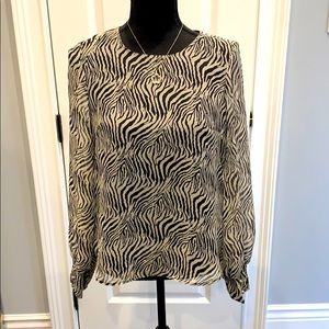 DOLCE VITA ZEBRA PRINT BLOUSE